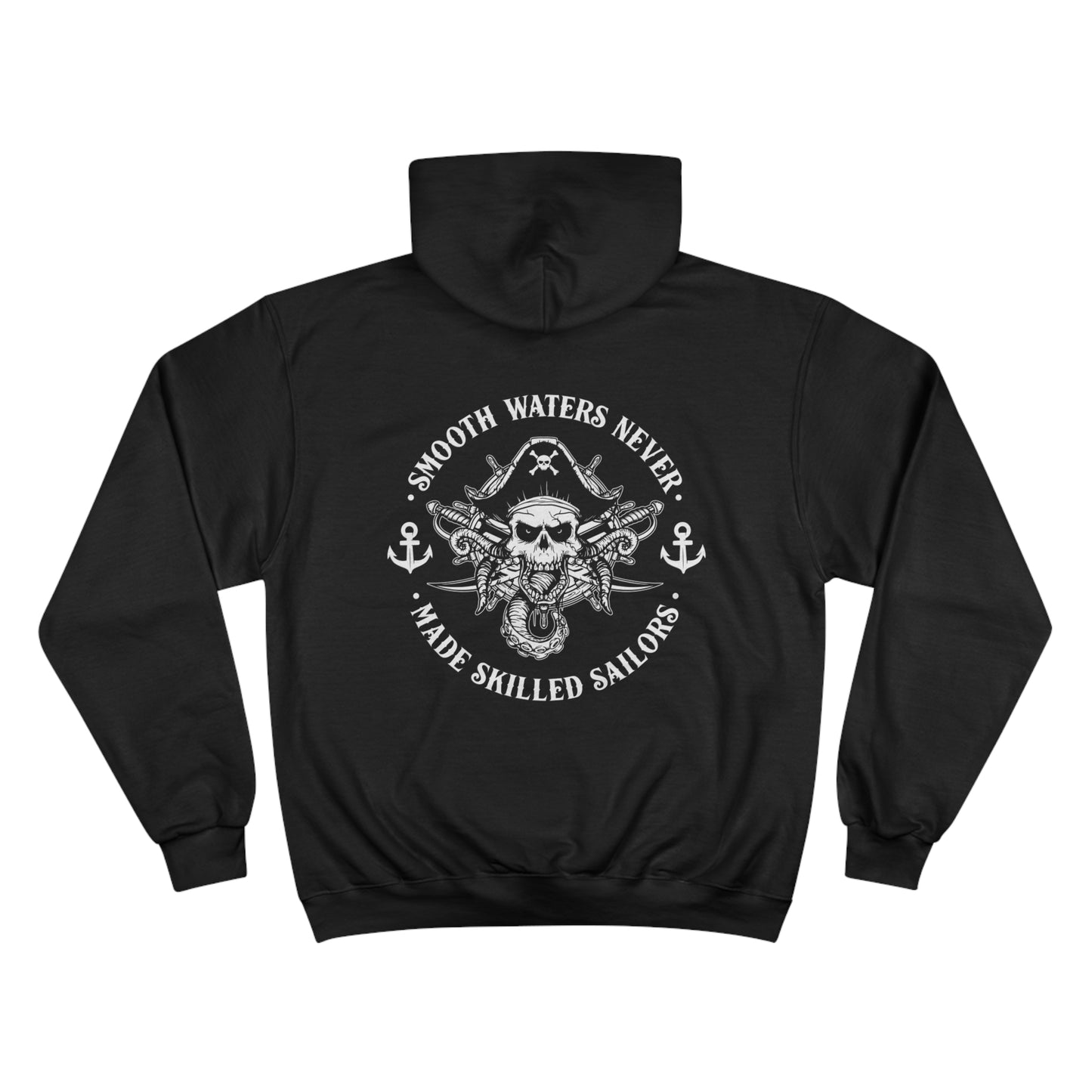 Fishing in the Dark Champion Hoodie - Pirate Skull Design