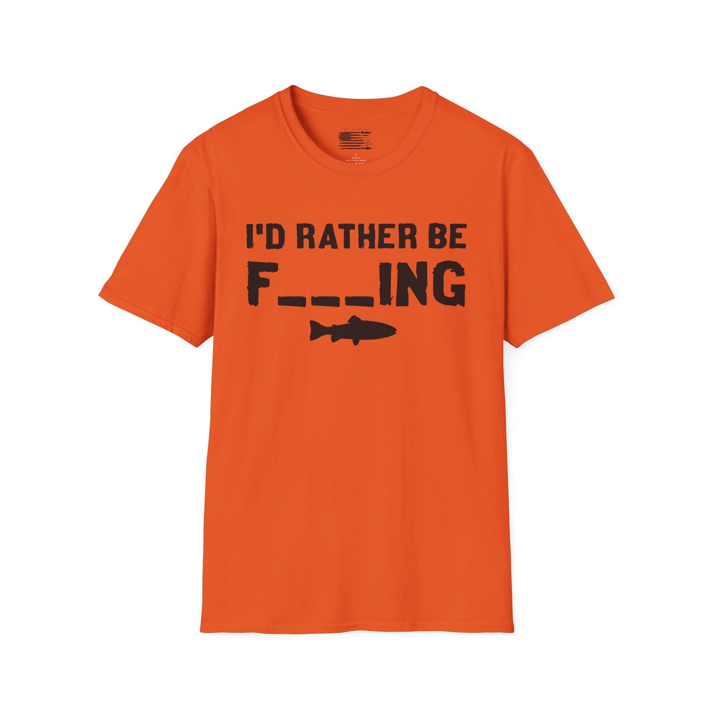 I'd Rather Be Fishing Unisex Softstyle T-Shirt - Perfect for Fishing Enthusiasts