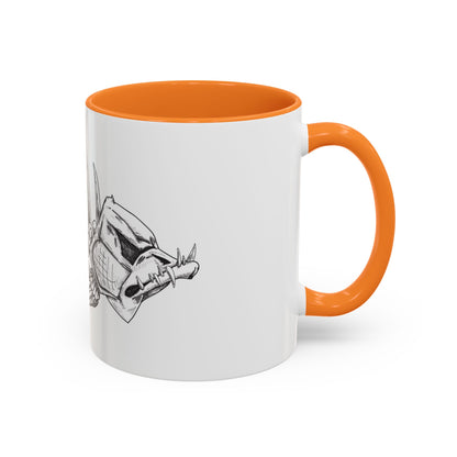 Unique Skeleton Fish Design Mug – 11oz & 15oz Colorful Options