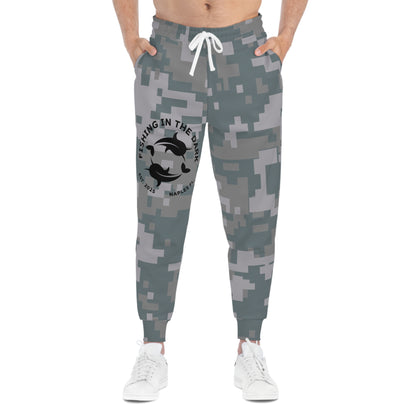 Fishing in the Dark Athletic Joggers - Comfortable Camo Design for Outdoor Enthusiasts