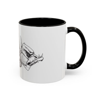 Unique Skeleton Fish Design Mug – 11oz & 15oz Colorful Options