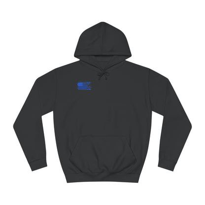 Skeleton Fishing in the Dark Hoodie w/ Blue American Flag on Front