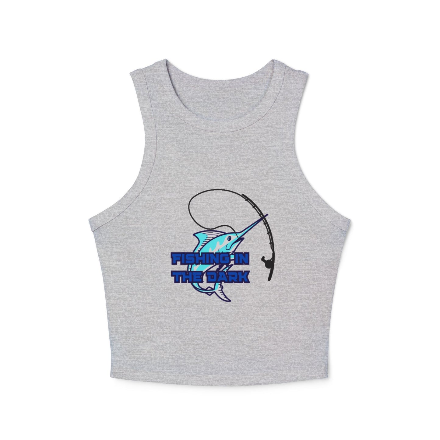 Fishing in the Dark Women's Micro Rib Racer Tank Top - Outdoor Adventure Apparel