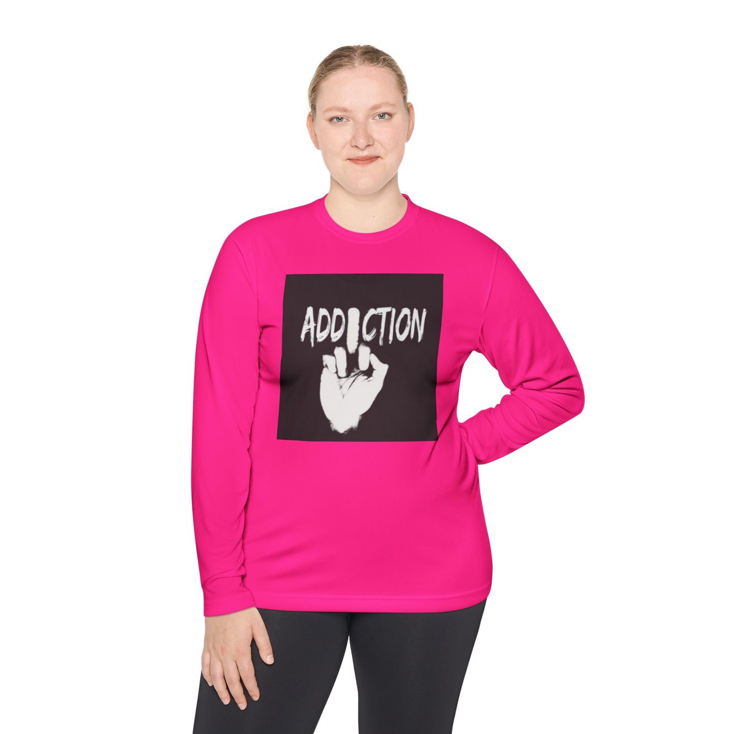 Unisex Long Sleeve Tee - Addiction Graphic Shirt