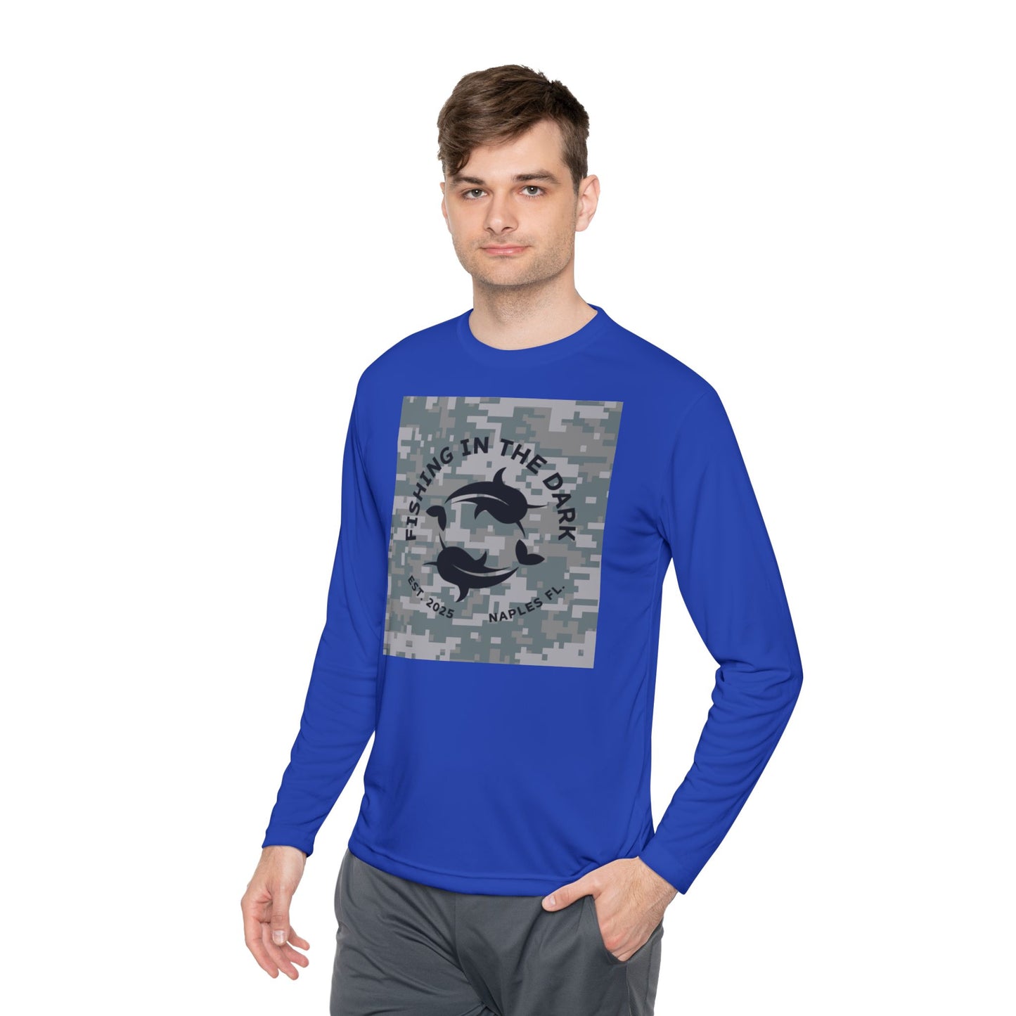 Fishing in the Dark Long Sleeve Tee - Unisex Lightweight Top for Outdoor Enthusiasts