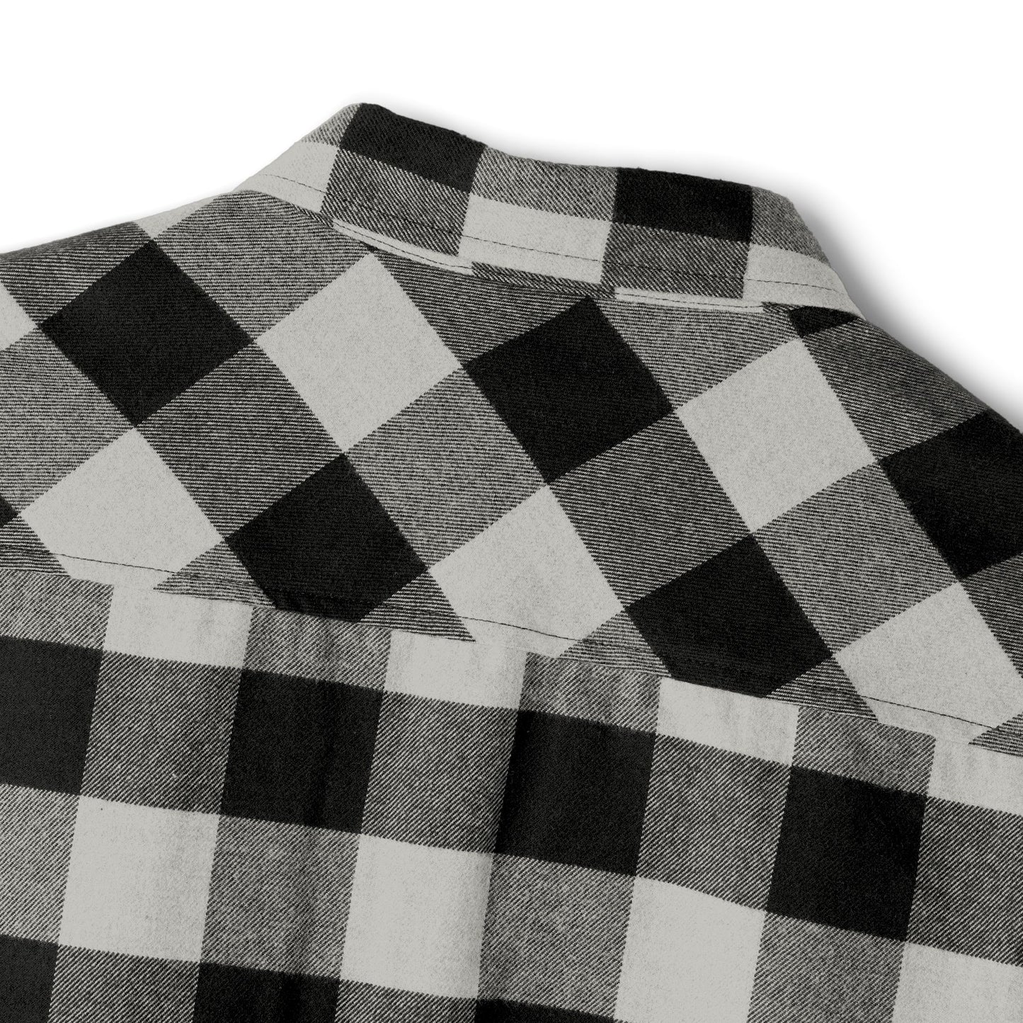 Cozy Unisex Flannel Shirt - Classic Black and White Checkered Pattern