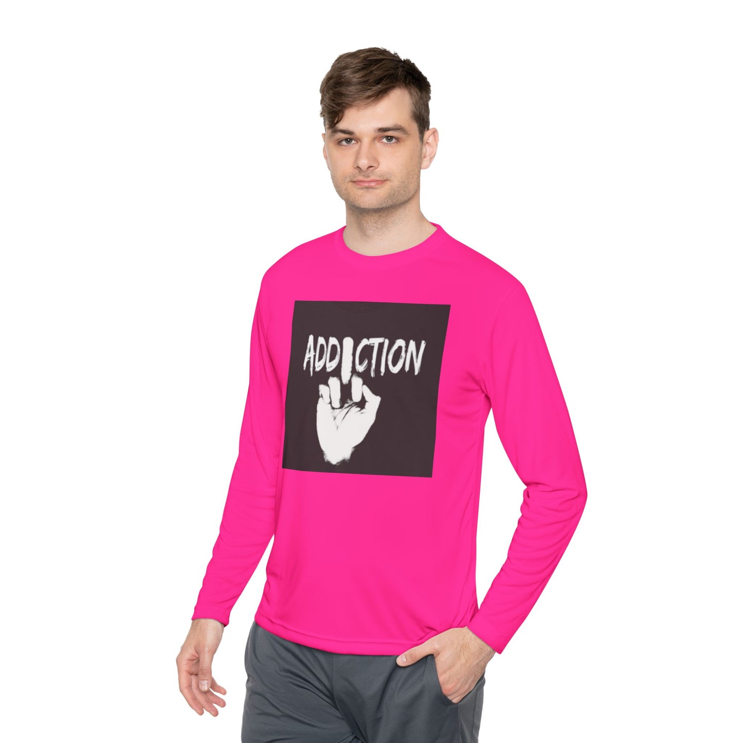 Unisex Long Sleeve Tee - Addiction Graphic Shirt