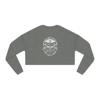 Play Like a Pirate Cropped Sweatshirt for Women