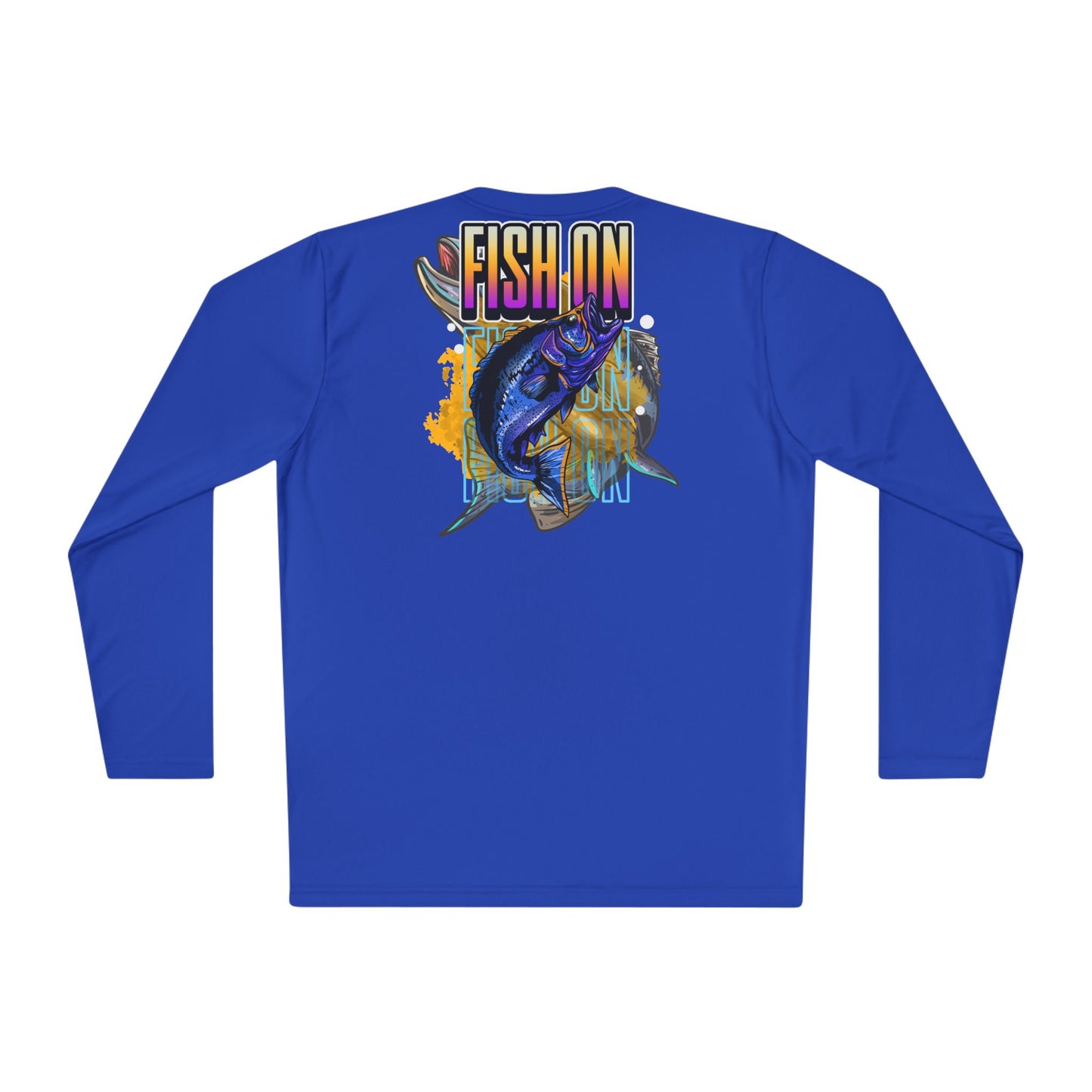 Unisex Lightweight  Fishing in the Dark Long Sleeve Tee - 'Fish On' Graphic T-Shirt for Fishing Enthusiasts