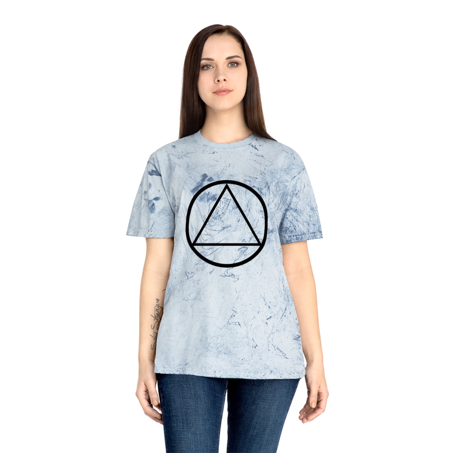 Unisex Color Blast Graphic T-Shirt - Unique Prismatic Design