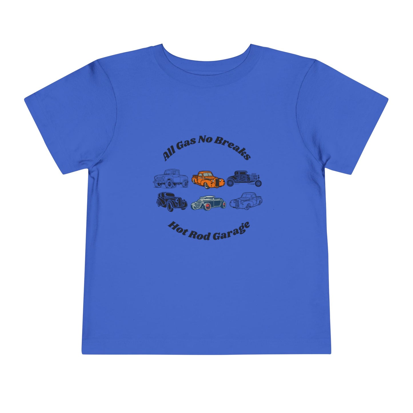 All Gas No Breaks Hot Rod Garage Toddler Tee