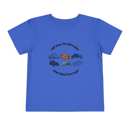 All Gas No Breaks Hot Rod Garage Toddler Tee