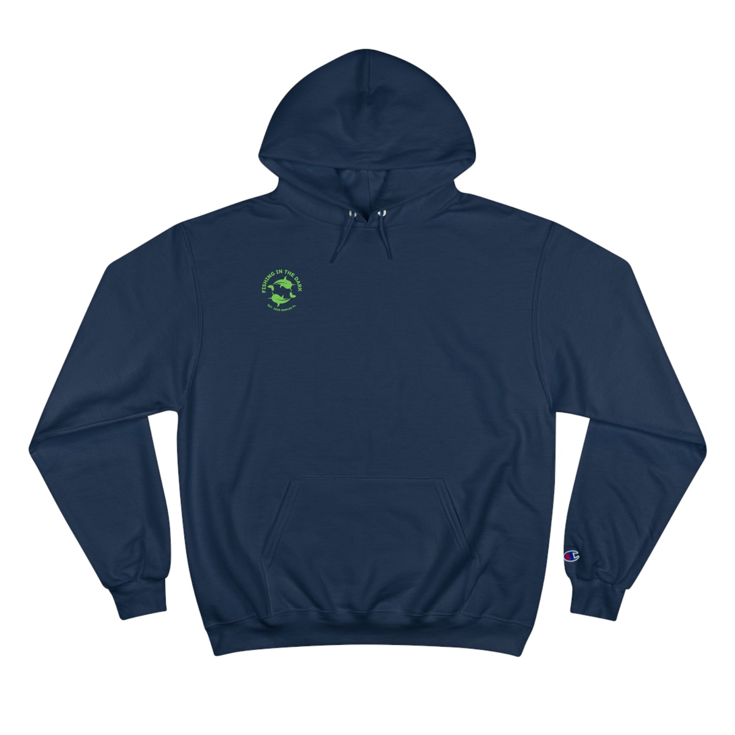 Fishing in the Dark Champion Hoodie - Perfect for Outdoor Enthusiasts