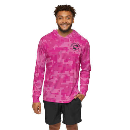 Unisex Fishing in the Dark Warmup Hoodie - Digital Pink Camouflage in Pink